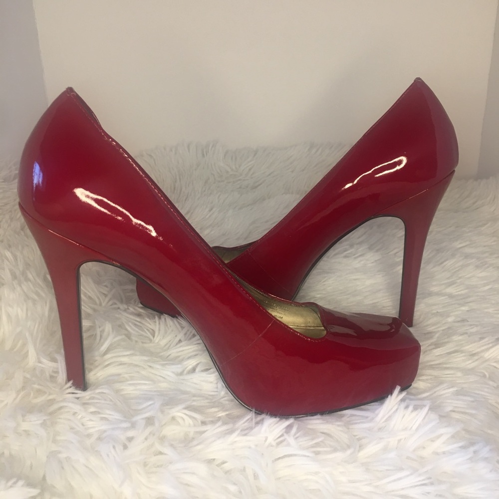 Gianni Bini Red Patent Leather Heels